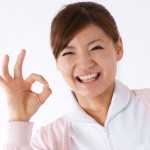 通院終了を知らせる看護士