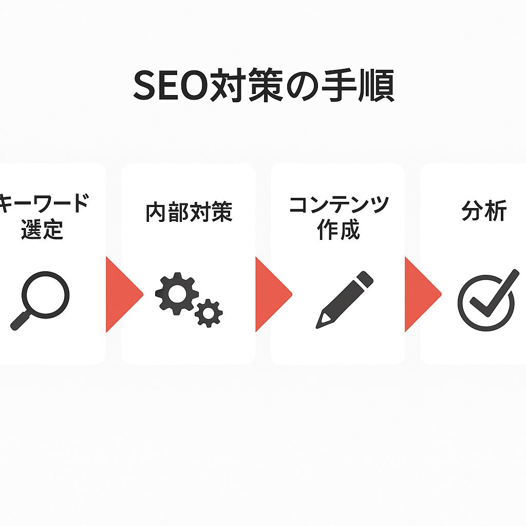 SEO対策の手順フロー