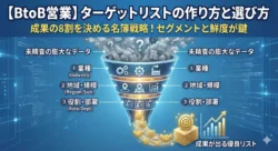 BtoB営業】ターゲットリストの作り方と選び方｜成果の8割を決める名簿戦略のアイキャッチ画像