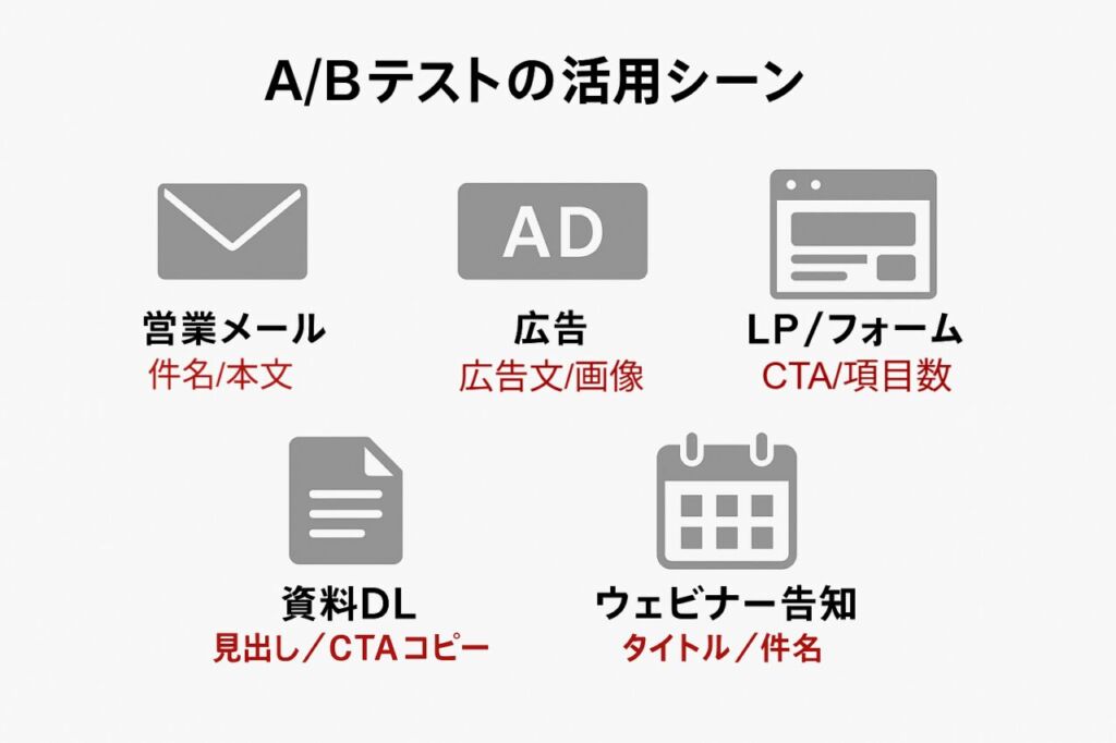 A/Bテストの活用シーン