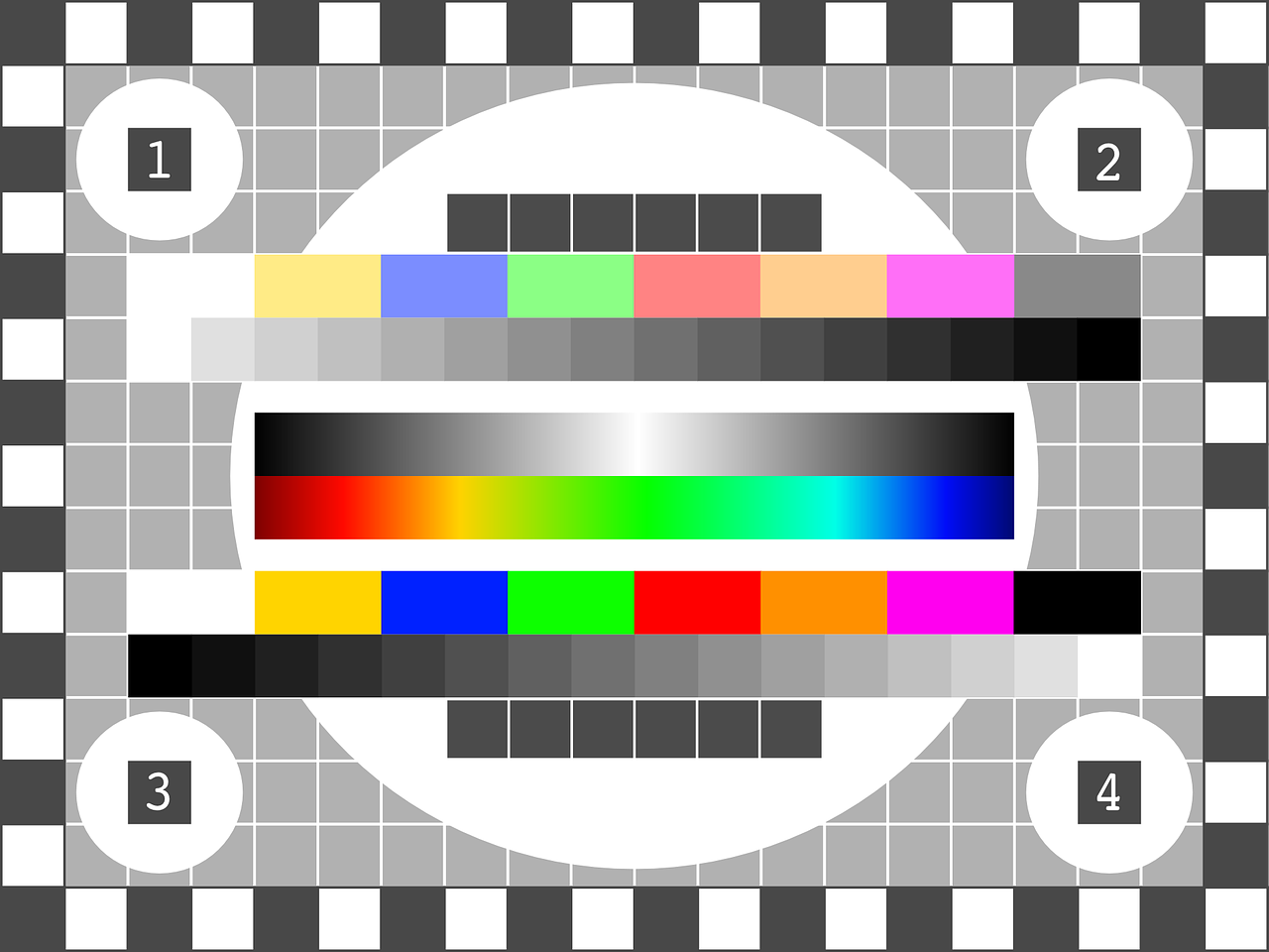 テレビ放送終了の画面