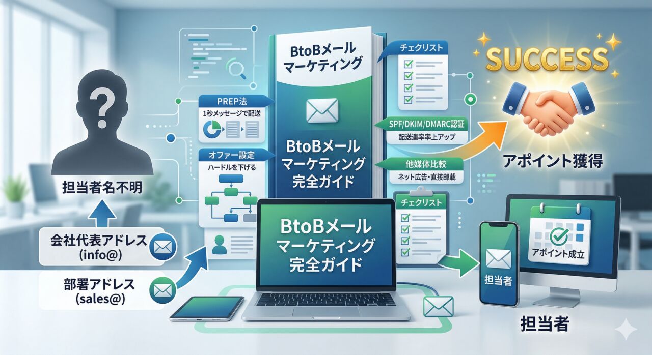BtoBメールマーケティング戦略完全ガイド｜担当者不明でもアポを獲得する仕組み