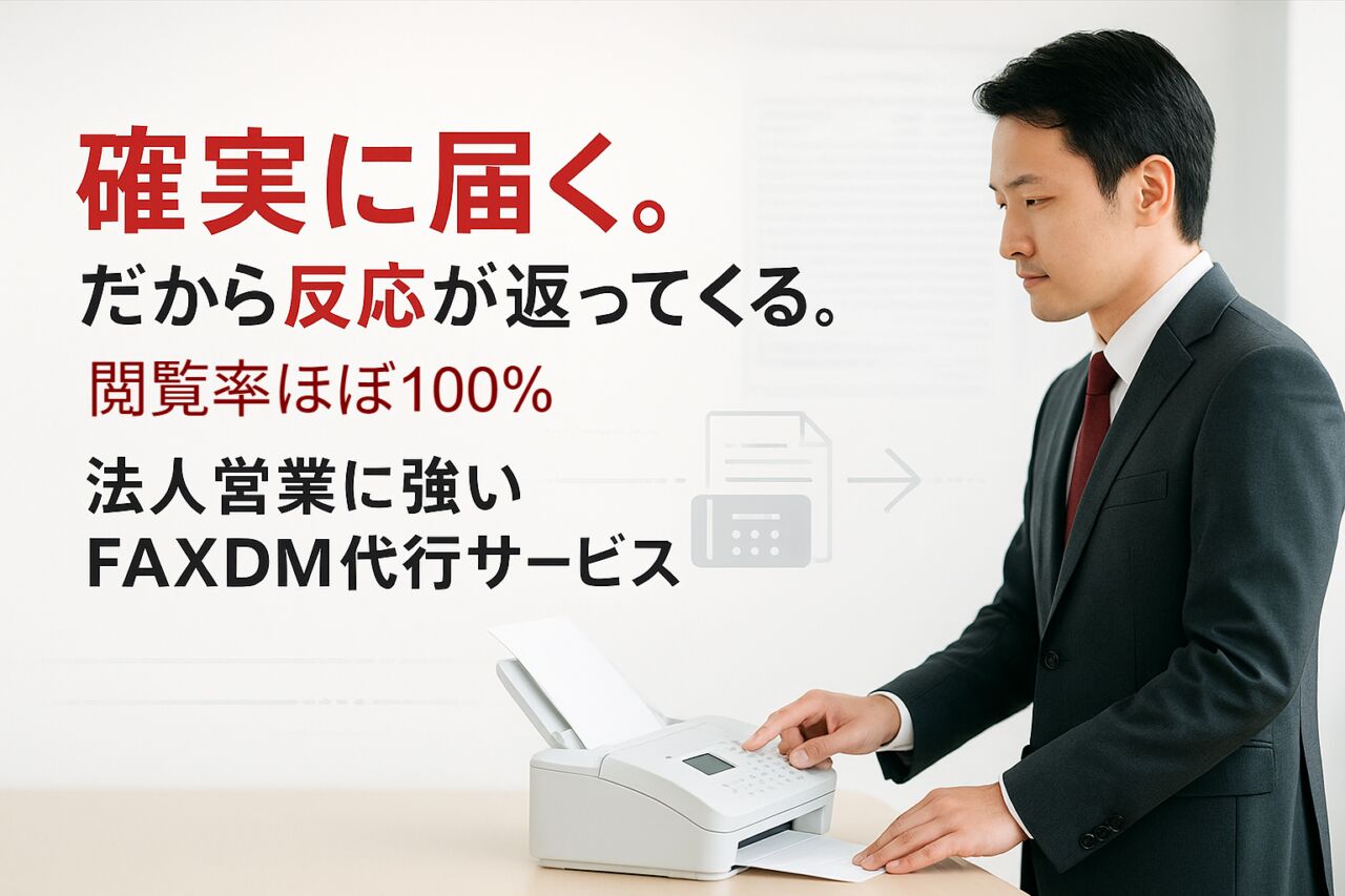 faxdmで確実に届く営業を