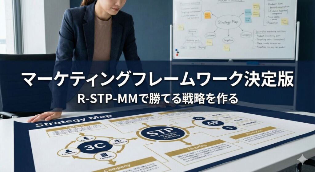 マーケティングフレームワーク決定版（3C・4P・SWOT・STP）の全体像