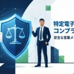 特定電子メール法を遵守した安全な営業メール配信のイメージ